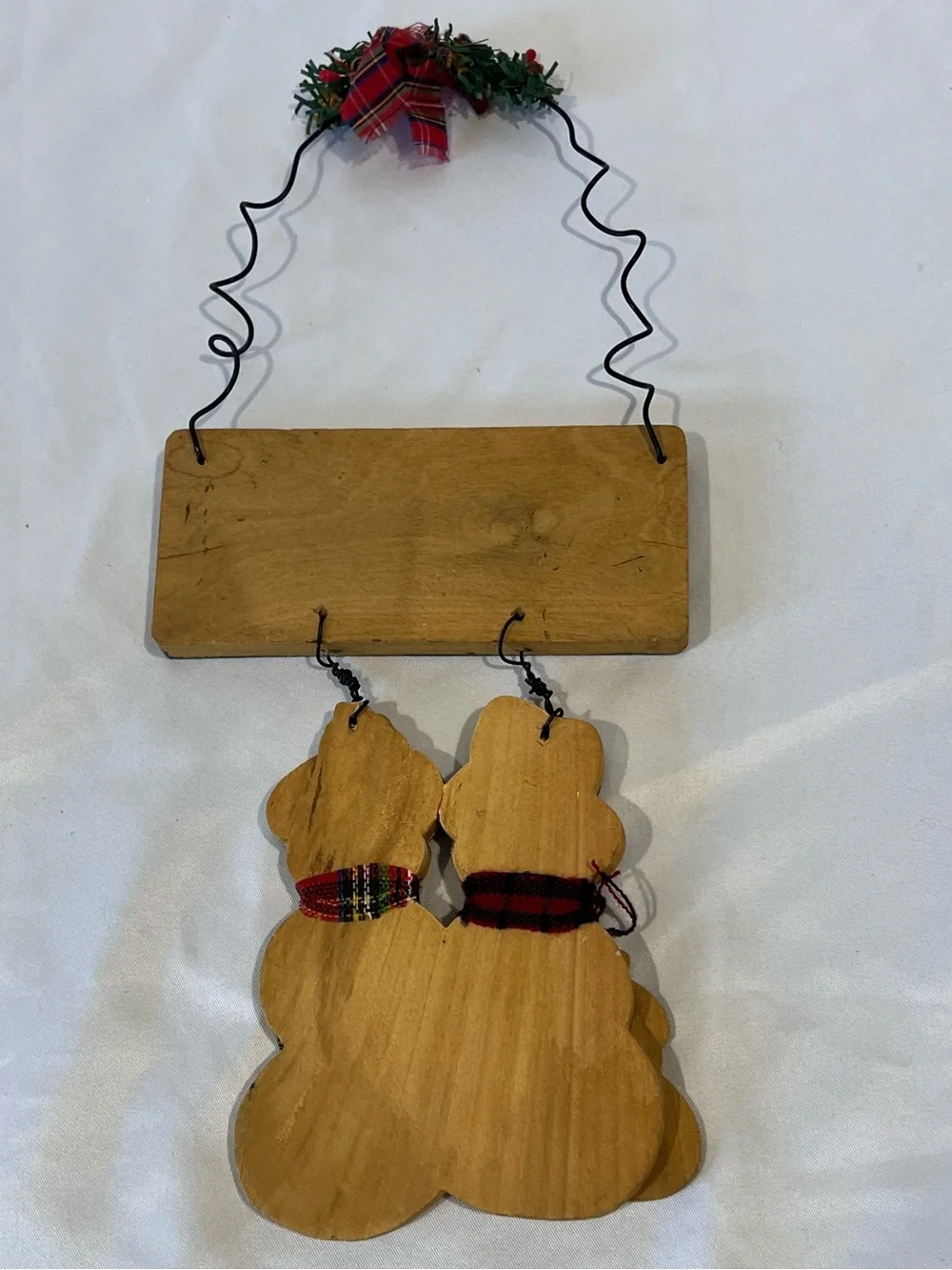 Vintage Seasons Greetings Snowman Wall Decor